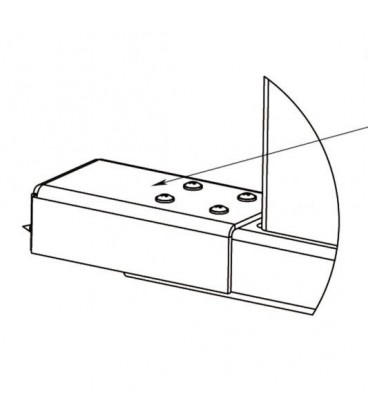 PERCo-RF01 0-07 Накладка нижняя для стыковки дополнительной секции ограждения